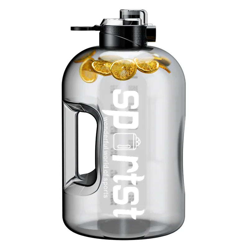 Adjustable Sports Water Bottle with Leak-Proof Lid and Strap – 2700ml+