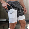 Running Shorts for Men 2-in-1 Quick Dry Gym & Fitness Training