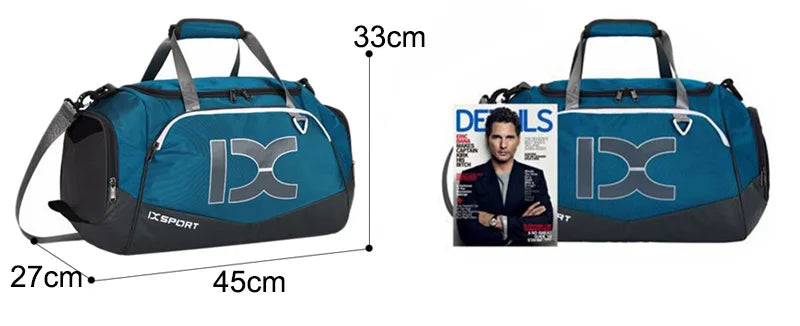 IX 40L Large Gym Bag for Sports, Travel & Workout Essentials