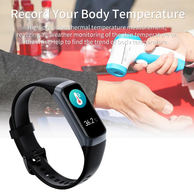 Amoled Smart Watch for Men and Women Fitness Tracker Waterproof