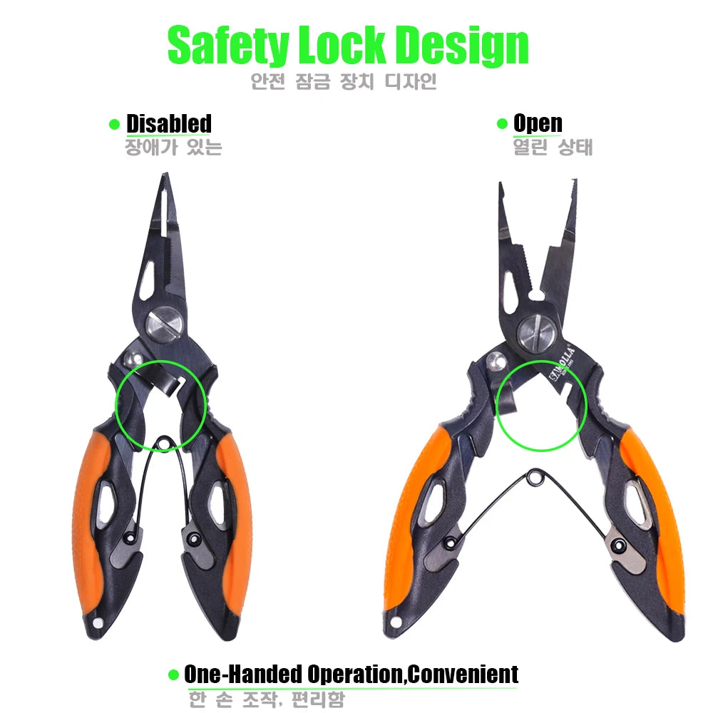 Multifunctional Fishing Pliers 420 Stainless Steel with Sheath