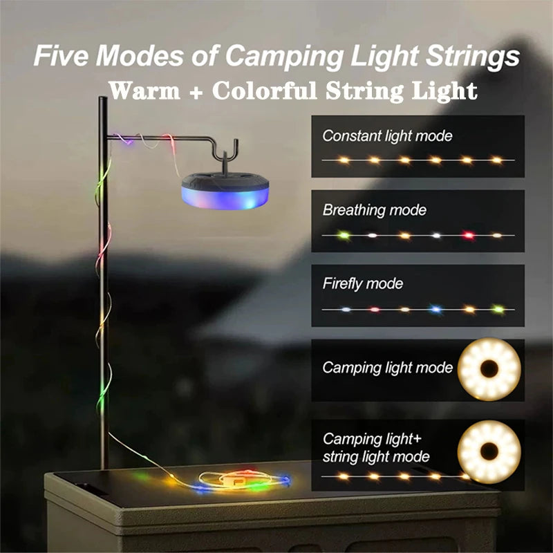 LED Camping Lamp Strip 10M Waterproof Outdoor Light