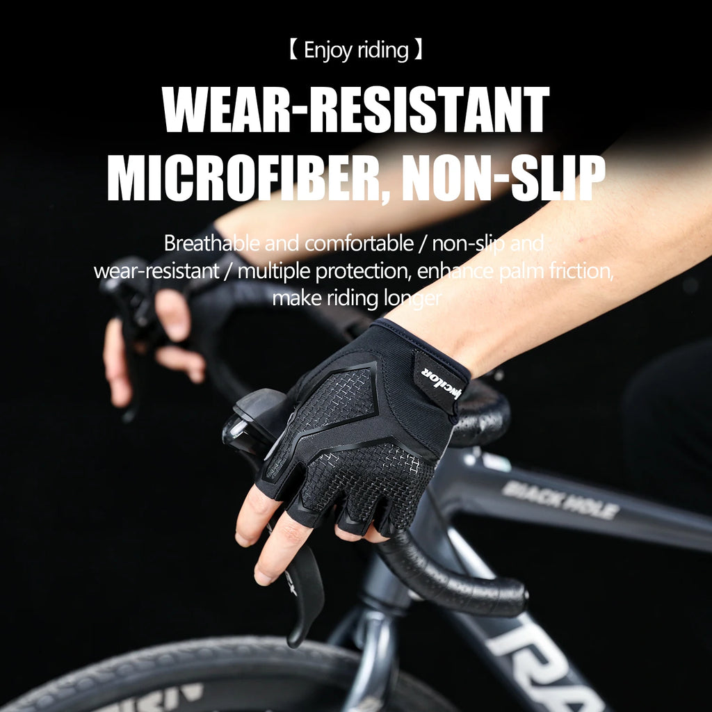 Half-Finger Shock-Absorbing Cycling Gloves for Men & Women