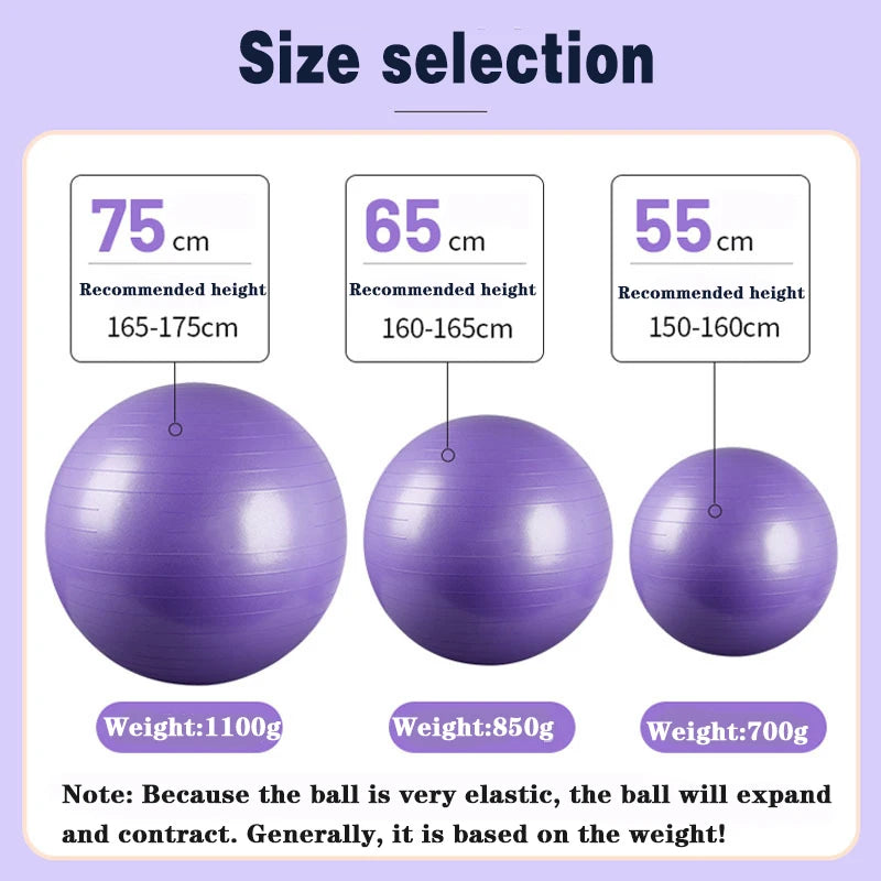 55cm Pilates Balance Ball for Yoga, Fitness & Posture Support