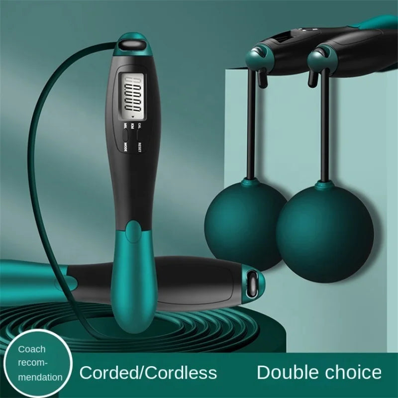 Cordless Smart Jump Rope with LCD Counter - Fitness & Crossfit Ready