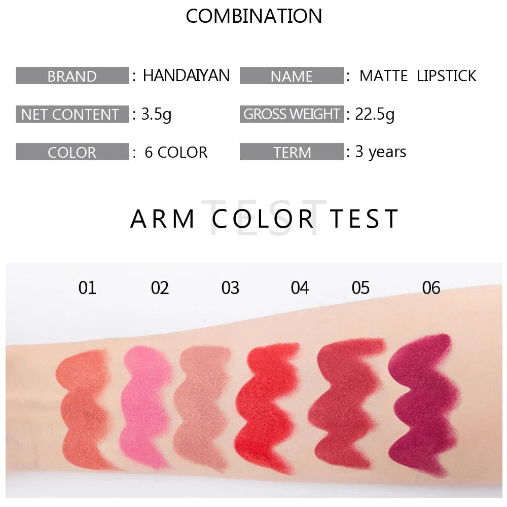 Velvet Matte Lipstick Long-lasting Waterproof Makeup 100% Quality