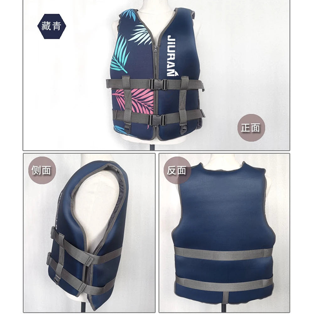 Neoprene Life Jacket for Adults & Kids - Adjustable & Durable