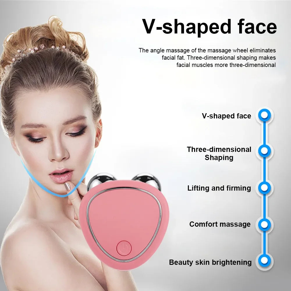 Electric Face Massager Microcurrent Skin Tightening Device