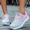 Breathable Lace-Up Sneakers Soft Mesh Casual Shoes for Women