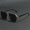 Oversized Retro Square Sunglasses UV400 Alloy Frame Unisex Style