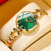 Elegant Ladies Quartz Watch with Rhinestones and Steel Band