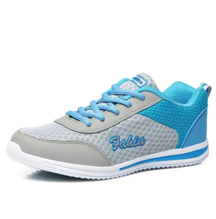 Breathable Lace-Up Sneakers Soft Mesh Casual Shoes for Women