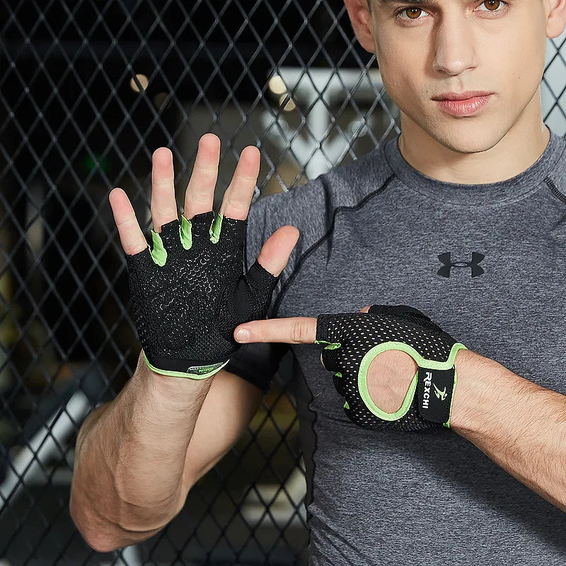 Unisex Gym Gloves Half Finger Weight Lifting Workout Training