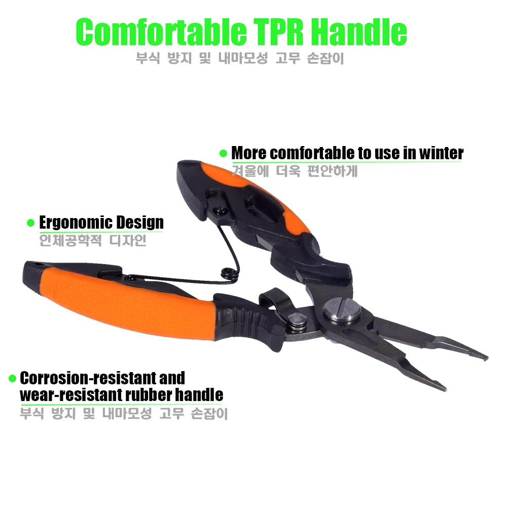 Multifunctional Fishing Pliers 420 Stainless Steel with Sheath