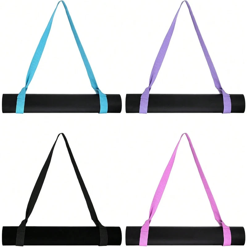 Adjustable Yoga Mat Strap for Easy Carry and Stretching Support