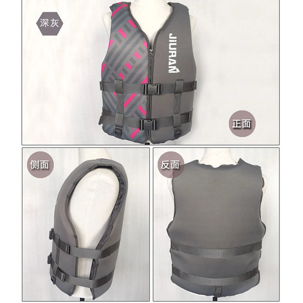 Neoprene Life Jacket for Adults & Kids - Adjustable & Durable