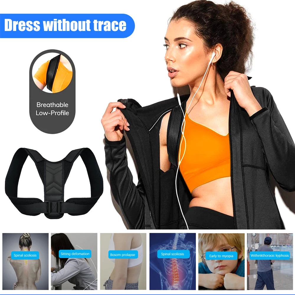 Upper Back Support Brace for Posture Correction