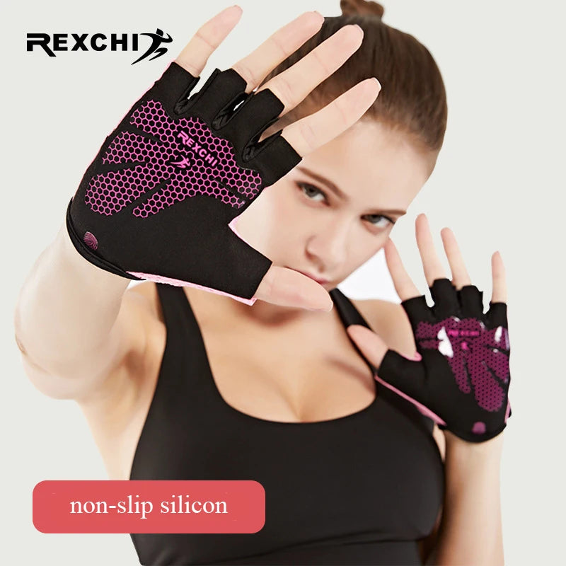 Unisex Gym Gloves Half Finger Weight Lifting Workout Training