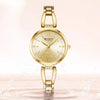 Elegant Ladies Quartz Watch with Rhinestones and Steel Band