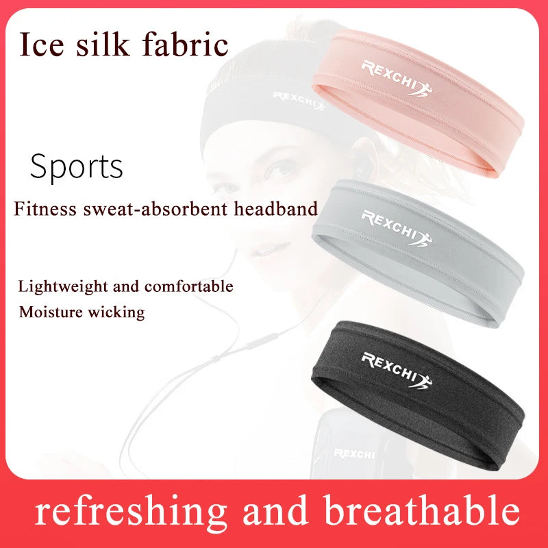 Elastic Sports Headband for Men and Women, Breathable and Anti-Slip