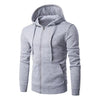 Men's Slim Fit Hoodie Full Sleeve Casual Zipper Sweatshirt Black