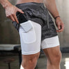 Running Shorts for Men 2-in-1 Quick Dry Gym & Fitness Training