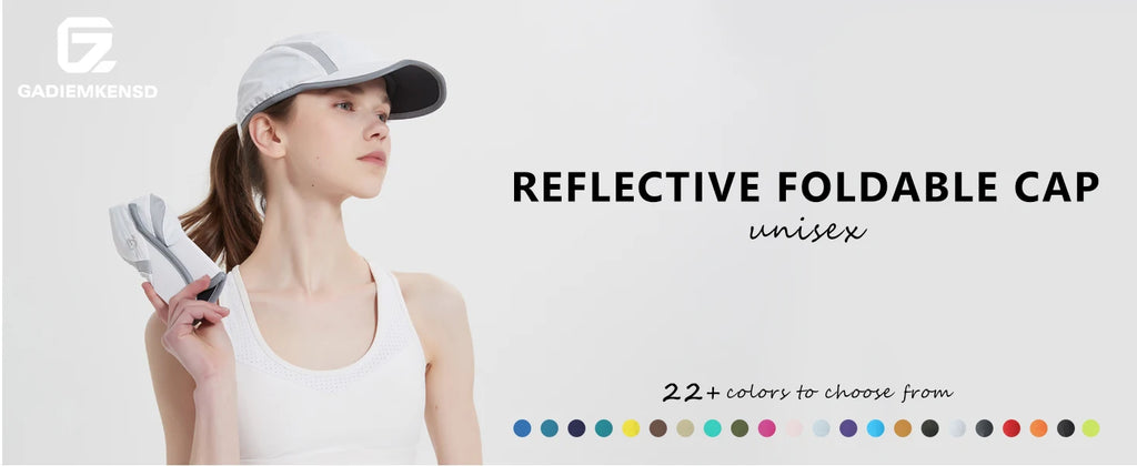 Folding Reflective Outdoor Hat UPF50+ Quick-Drying Sport Cap