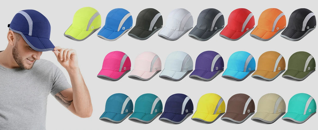 Folding Reflective Outdoor Hat UPF50+ Quick-Drying Sport Cap