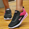 Breathable Lace-Up Sneakers Soft Mesh Casual Shoes for Women