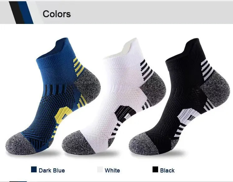 3 Pairs Men's Breathable Running Training Ankle Sport Socks