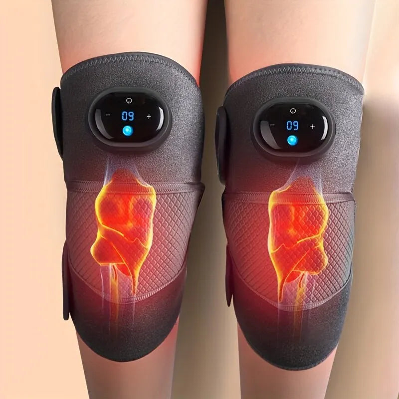 Adjustable Heated Knee and Shoulder Massager. Vibration & Heating Modes.