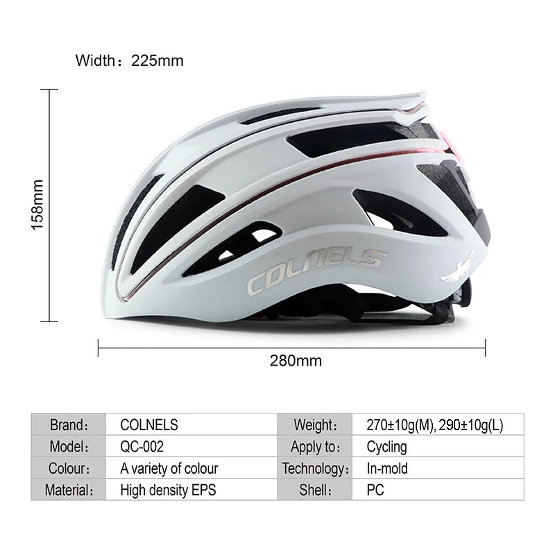 Pro Cycling Helmet with LED Lights – Lightweight & Safe