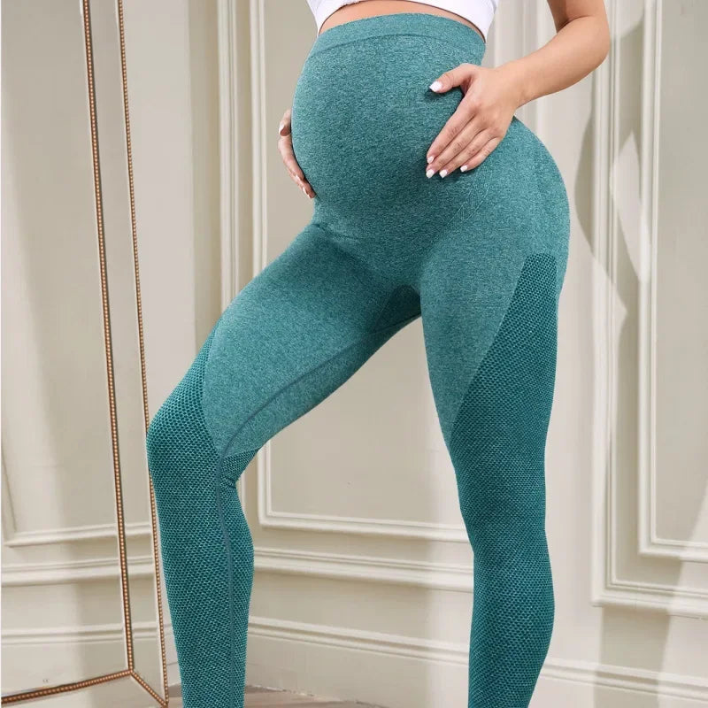 High Waist Stretch Maternity Leggings for Comfort and Support