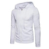 Men's Slim Fit Hoodie Full Sleeve Casual Zipper Sweatshirt Black