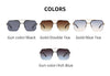 Oversized Retro Square Sunglasses UV400 Alloy Frame Unisex Style