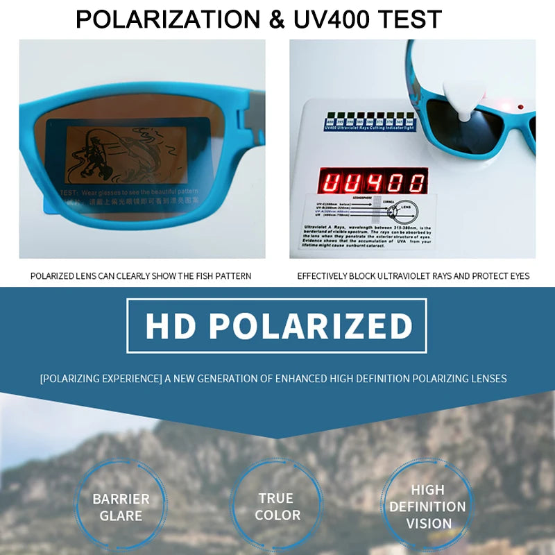 Polarized UV400 Sports Sunglasses for Men - Classic Outdoor Style