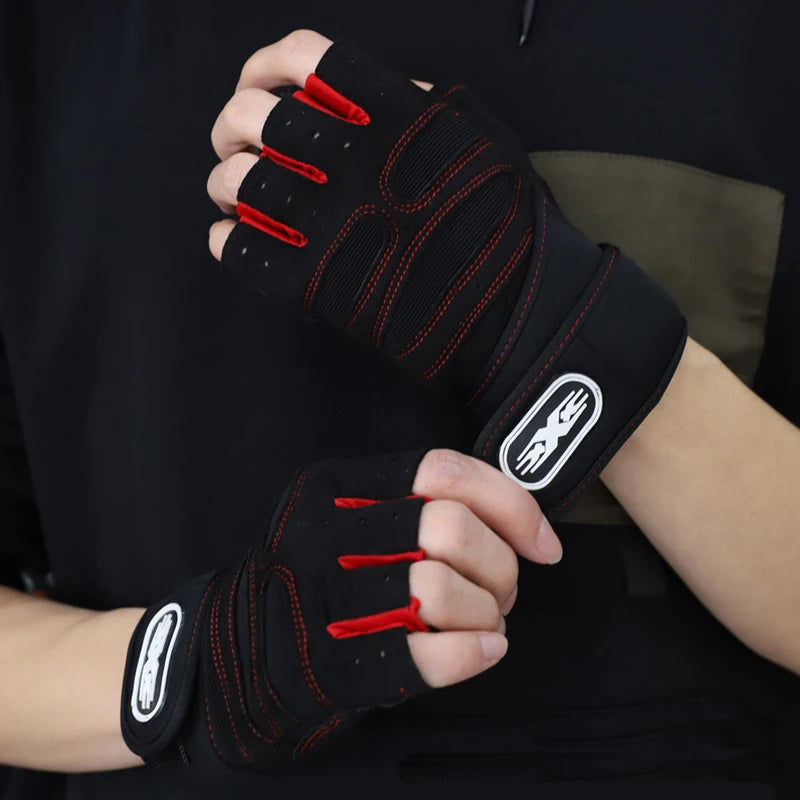 Fitness Half Finger Gloves Non Slip Training for Men and Women