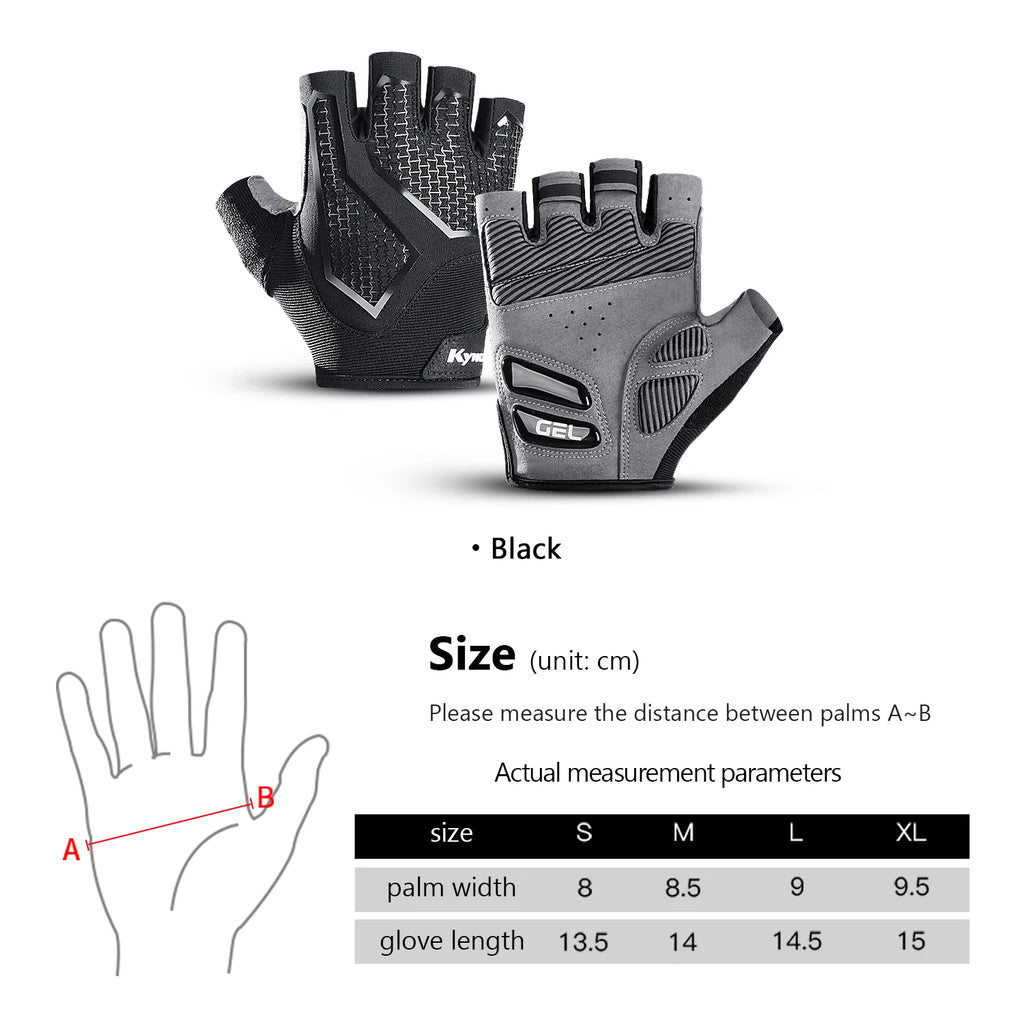 Half-Finger Shock-Absorbing Cycling Gloves for Men & Women