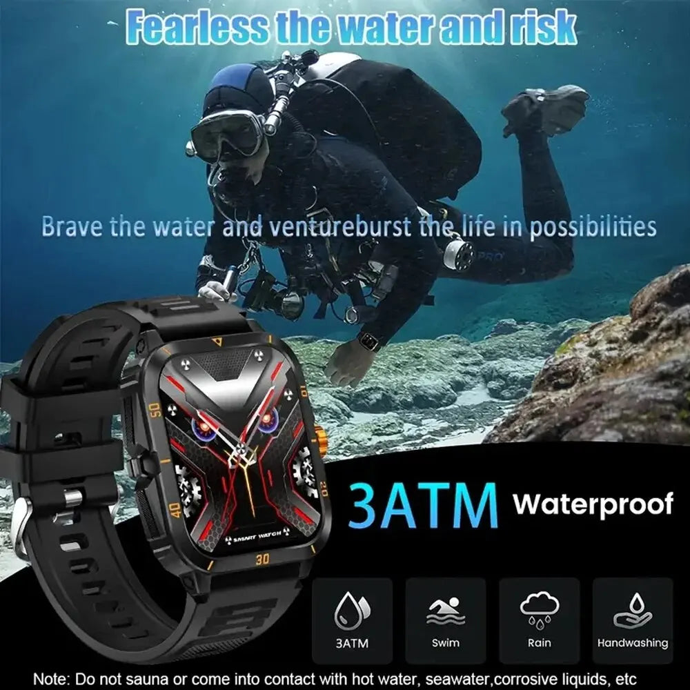 Military Smart Watch for Men Waterproof Fitness Tracker