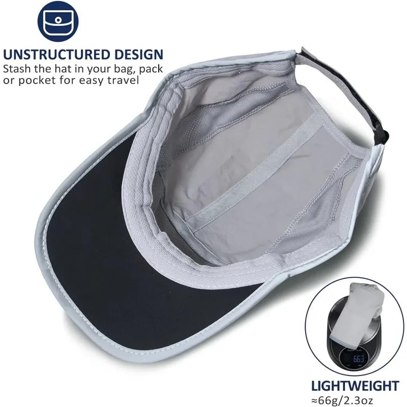 Folding Reflective Outdoor Hat UPF50+ Quick-Drying Sport Cap